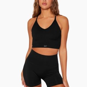 Set Active Sculptflex Ribbed V Bra